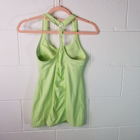 Athleta peace of mind neon lime yellow tank - Picture 3 of 6